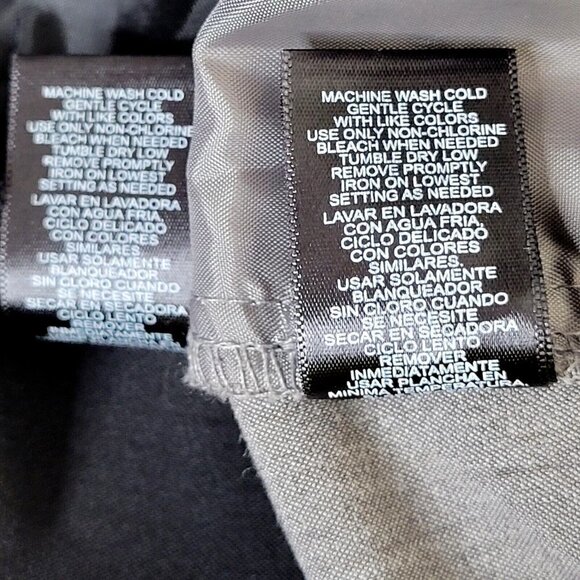 Nicole Miller Capri Pants Size 8 32X22 Two 2 Pair Black Gray Front Zip Pockets - Picture 9 of 12